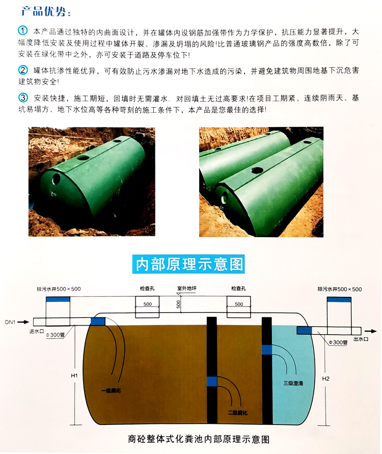东郊镇玻璃钢化粪池